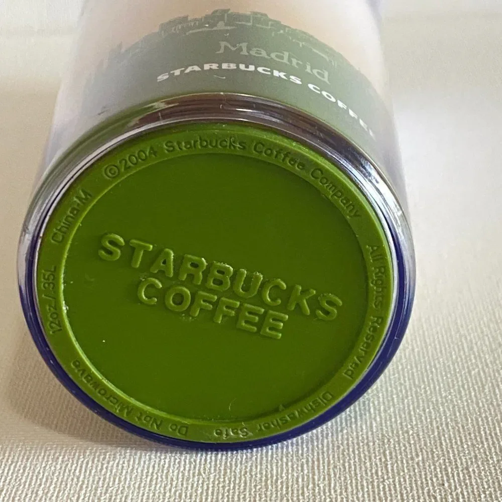 STARBUCKS 2004 Coffee Co Tumbler 12‎ oz Global Icon Series MADRID SPAIN Cup Mug